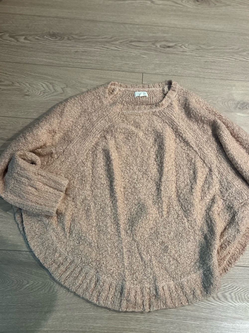 Lou & Grey Bouclé Crewneck Sweater in Dusty Rose